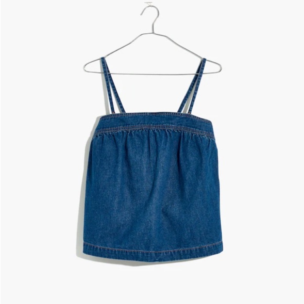 Madewell Blue Denim Tank Top